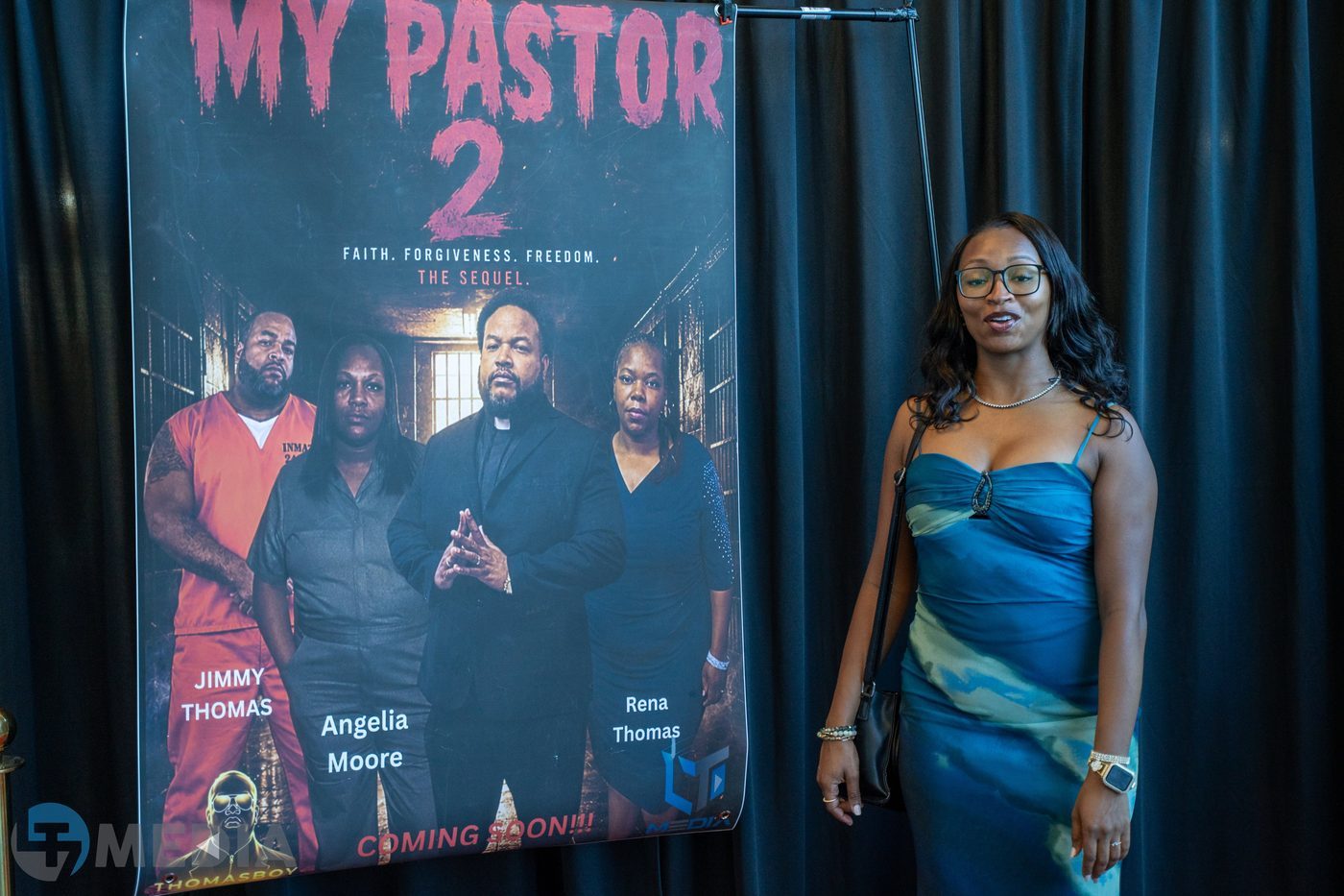 Guest beside the My Pastor 2 poster