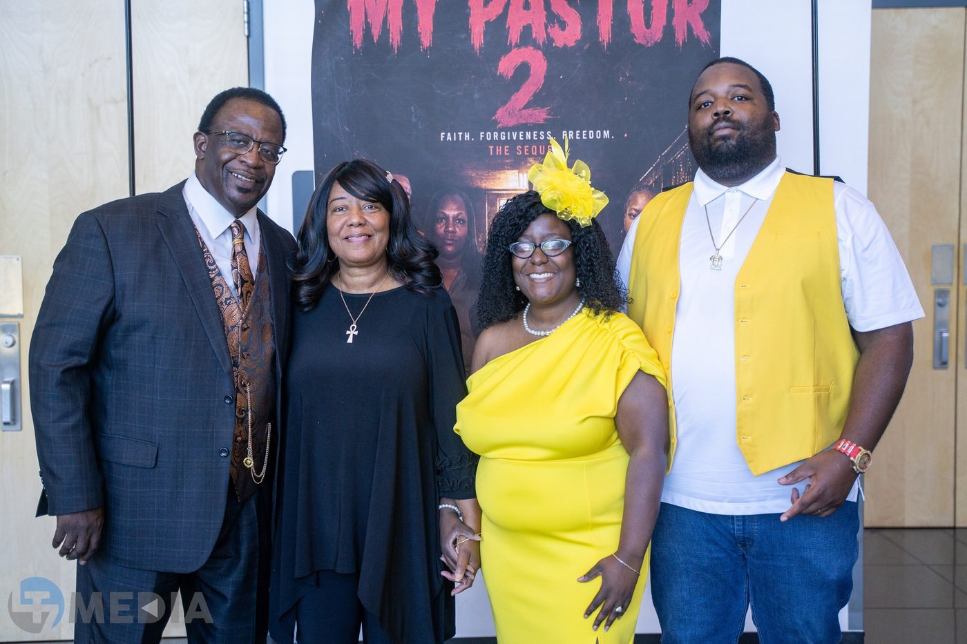 Family at the premiere